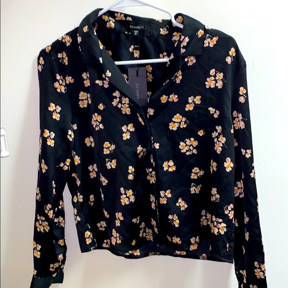 Dynamite silk print top size XS